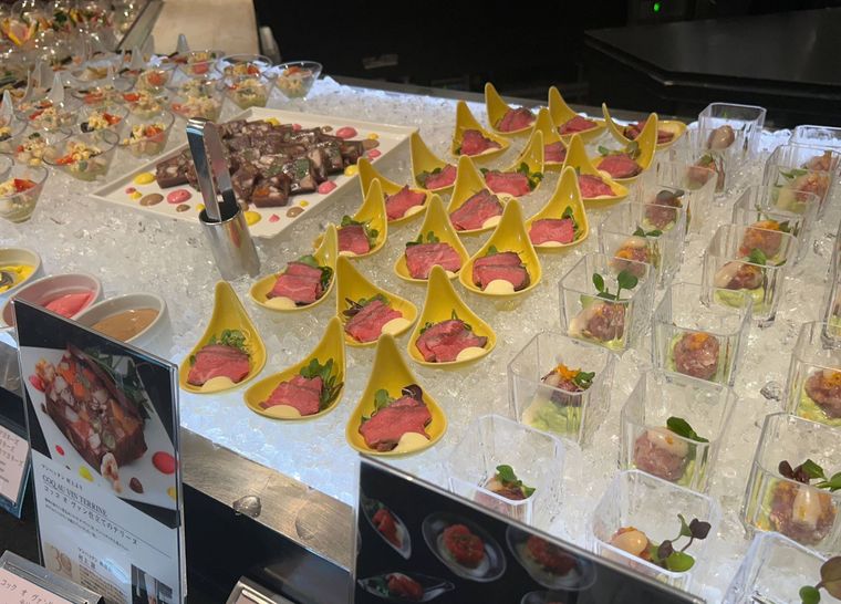 インターコンチネンタル東京ベイのブッフェの前菜