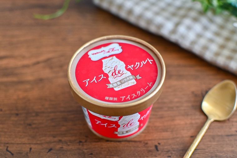 アイスのカップのアップ