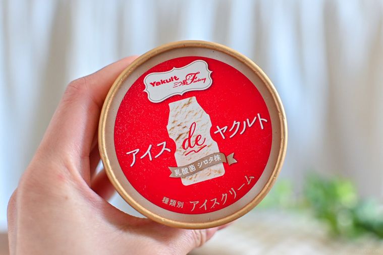 アイスを持っているところ