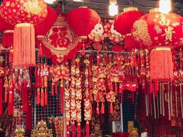台湾の旧正月の装飾