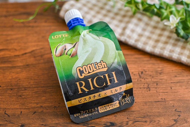 アイスのパッケージのアップ