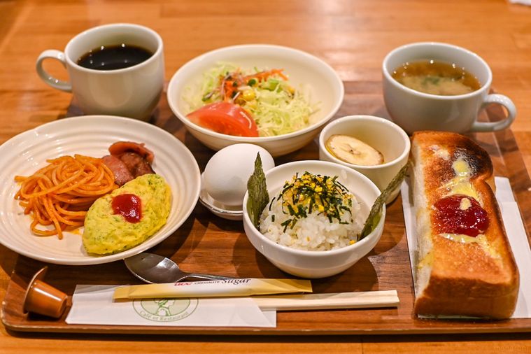 モーニングセットのアップ