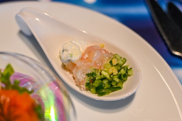 えびのカクテルのアップ