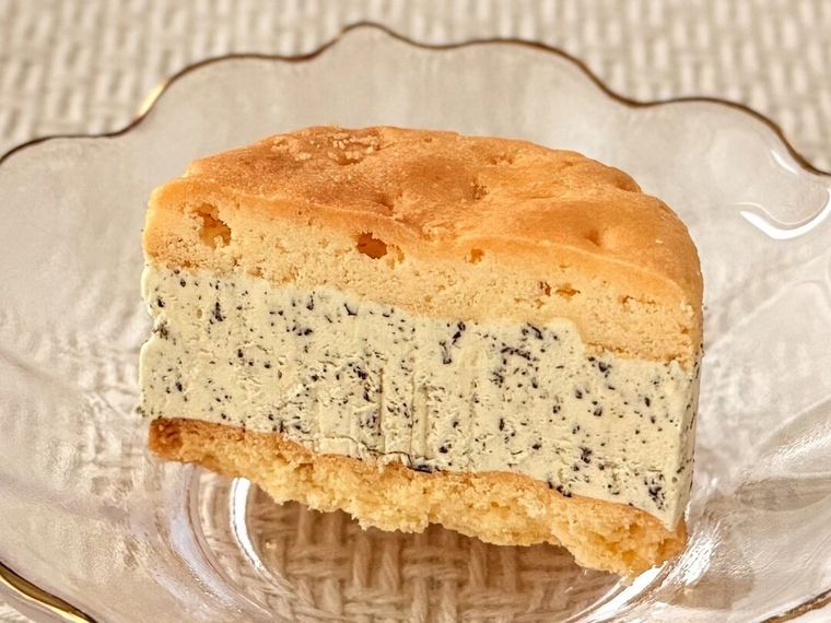 バターサンドウィッチ 和紅茶アールグレイの断面