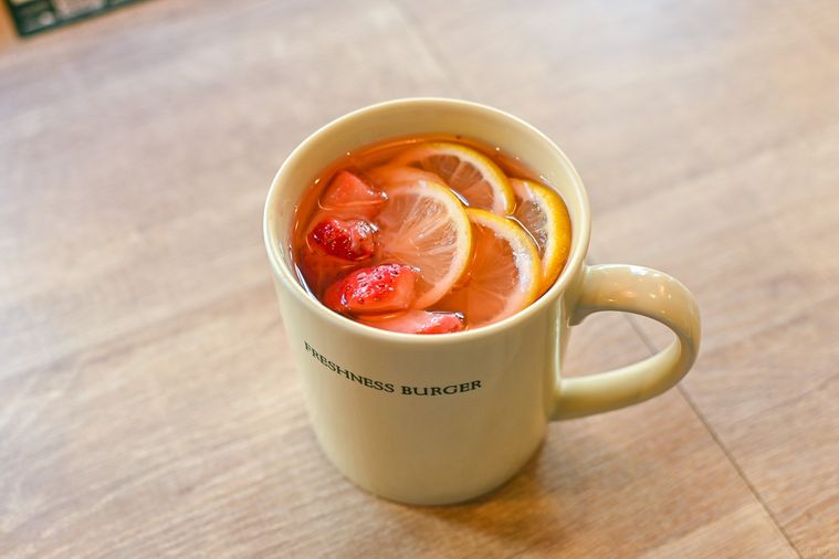 レモネードのアップ