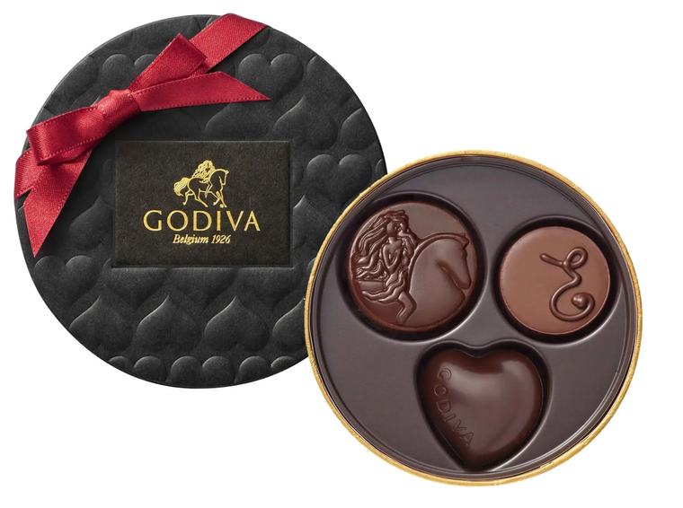 ゴディバ トゥルー ハート ダーク アソートメント 3粒入のイメージ