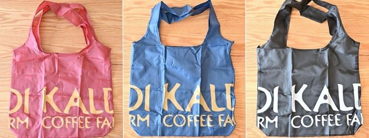 3分割で並べたカルディのエコバッグ