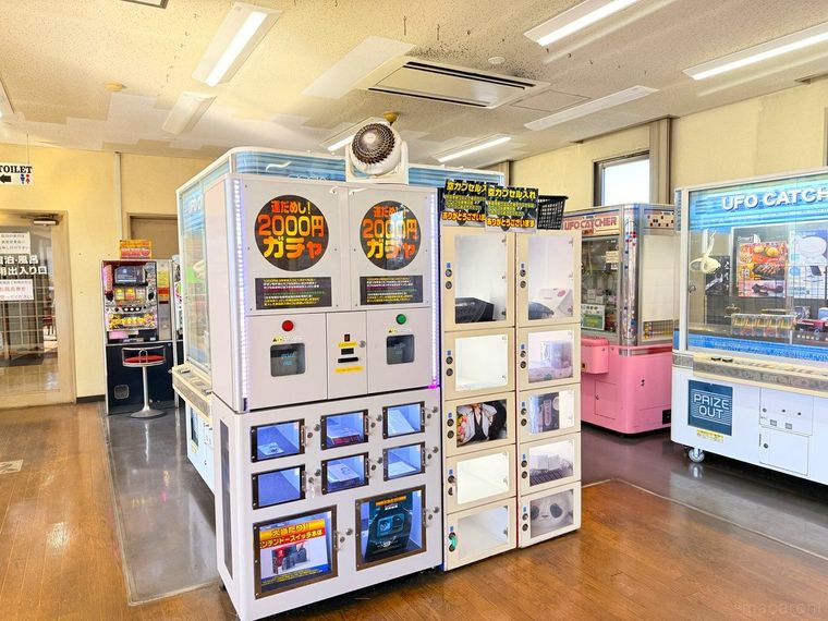 店内にあるゲームセンタースペース