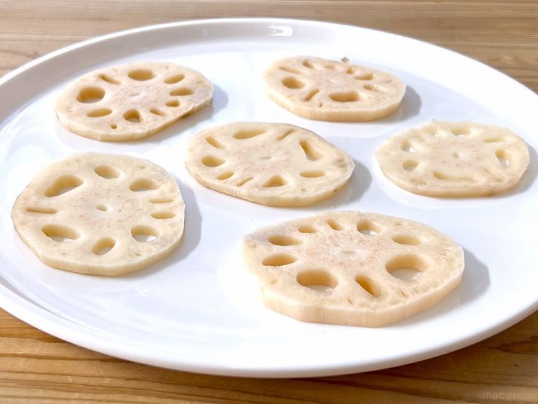輪切りにしたれんこん