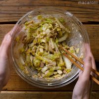 作り方 白菜とツナのマヨポンサラダ