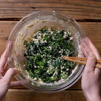 【作り方】菜の花の白和え