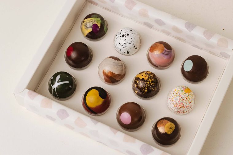 数種類のチョコレート