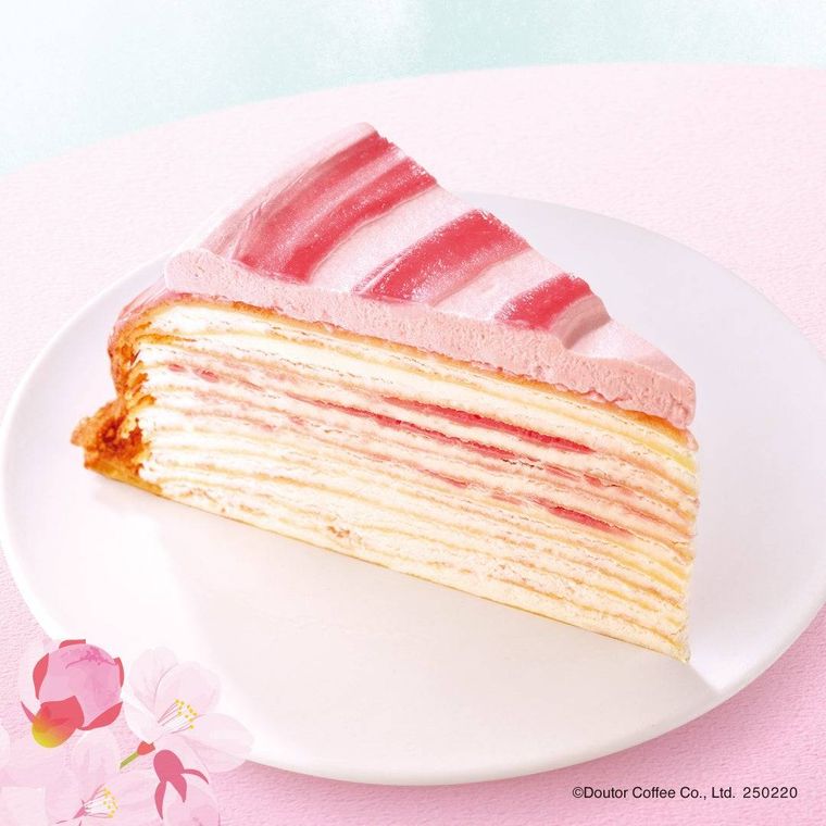さくら香るミルクレープ ～苺チョコレート～