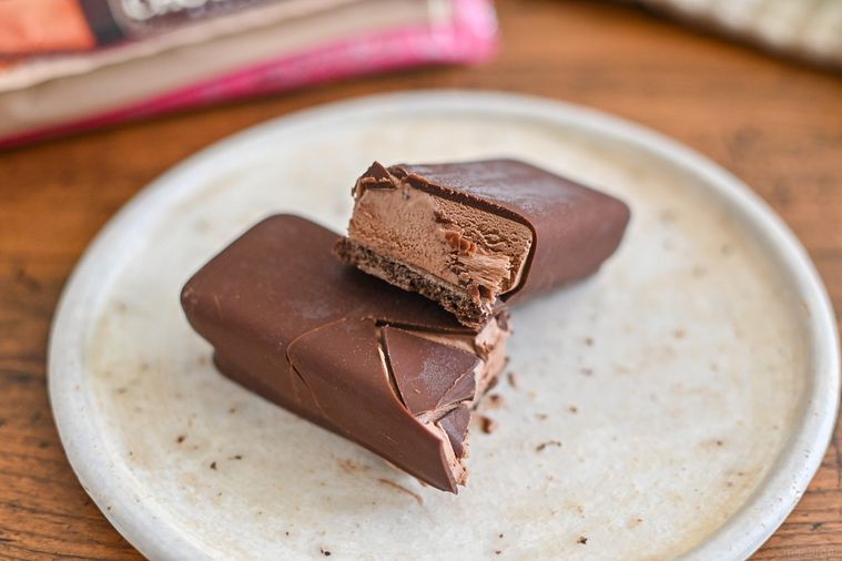 アイスの断面のアップ