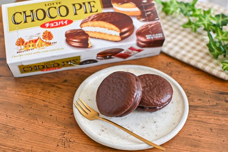 チョコパイの箱と中身