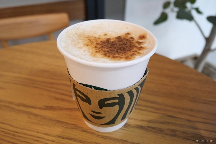 シナモントッピングのカフェミスト