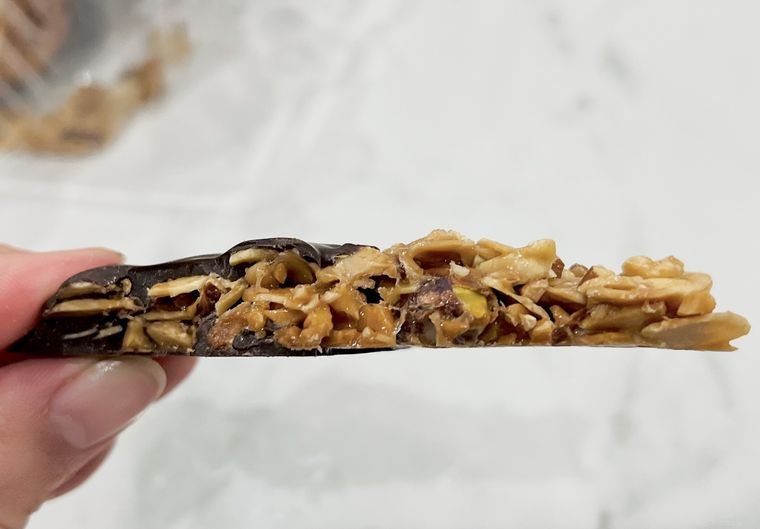 断面を見せている様子