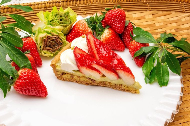 静岡県産きらぴ香とピスタチオのタルト