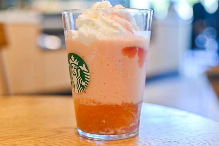 フラペチーノの中身のアップ