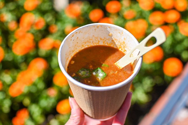 ガンボスープのアップ