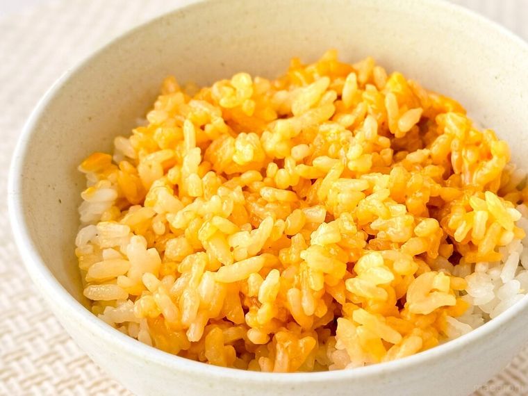 かき混ぜた卵かけ風ご飯