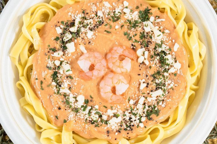 鎌倉パスタ監修 生パスタ 海老のトマトクリーム