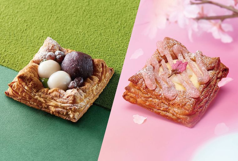 焼きたてオープンパイ天竜抹茶焼きたてオープンパイ桜もち