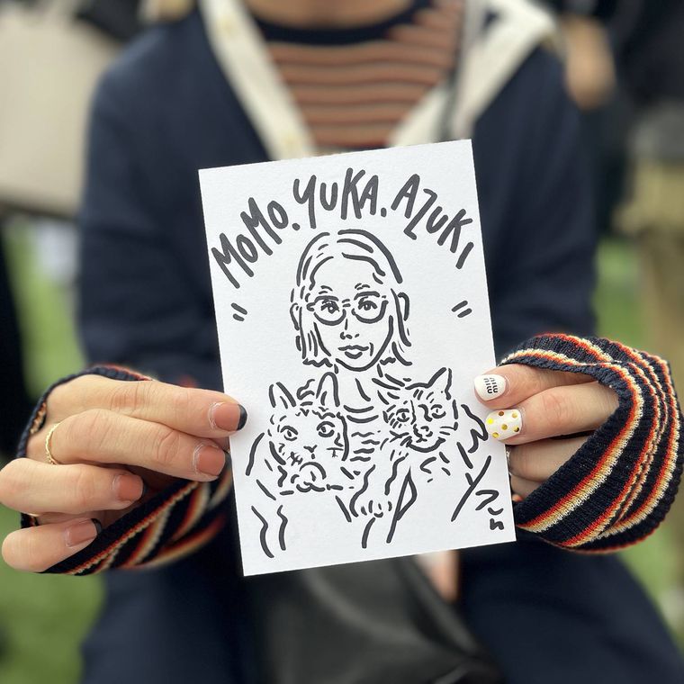 「苺一絵」の似顔絵イメージ