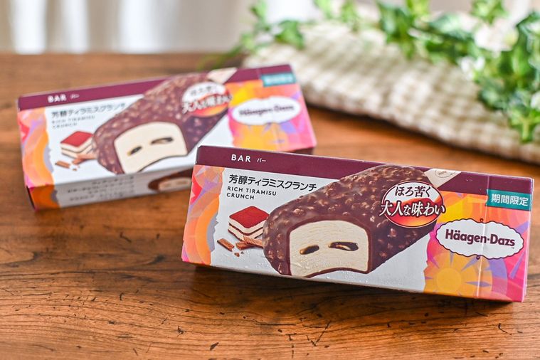 アイスのパッケージのアップ