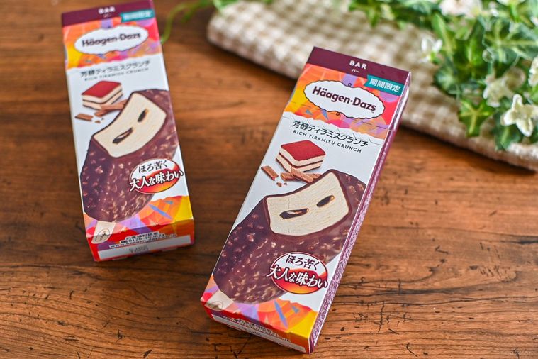 アイスのパッケージのアップ