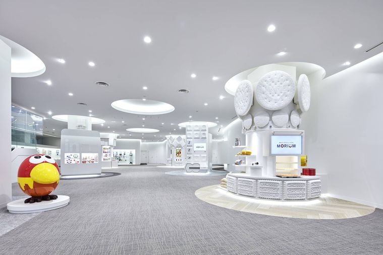 「森永エンゼルミュージアム モリウム＆鶴見工場」の展示スペース