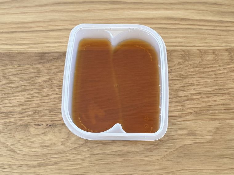 めんつゆを入れたダイソー無限なすび 煮浸し職人