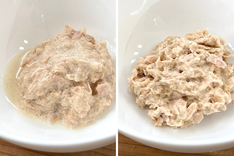 ツナマヨが2皿並んでいる様子