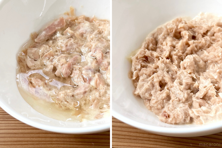 ツナマヨが2皿並んでいる様子