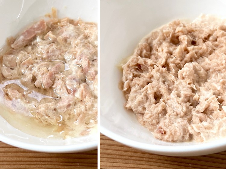 時間が経ってもベチャベチャしない。ツナマヨの作り方に「歴然の差