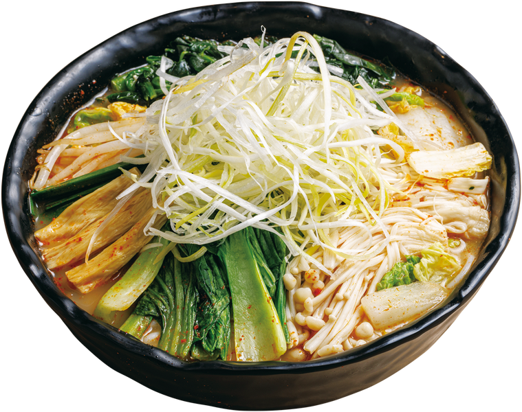 丼に盛られた野菜たっぷり米線