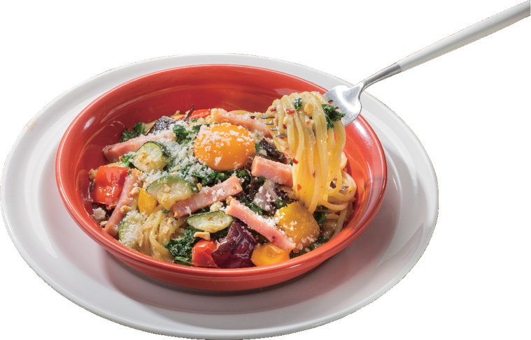 ベーコンとケールのぺぺたま