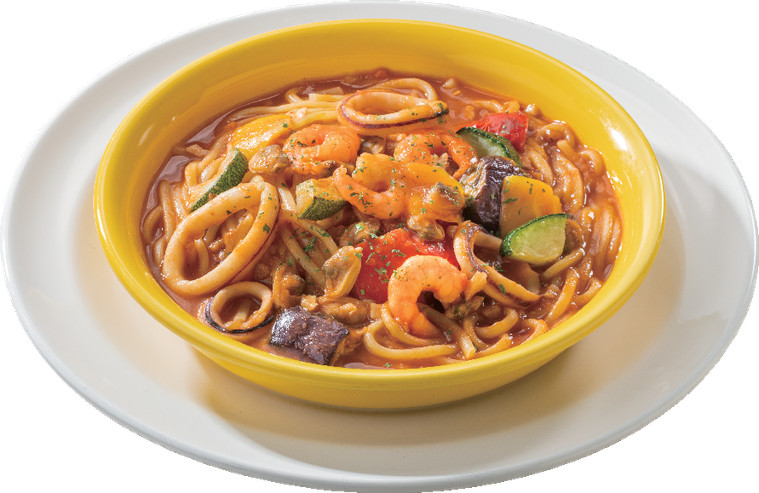 シーフードトマトスープパスタ