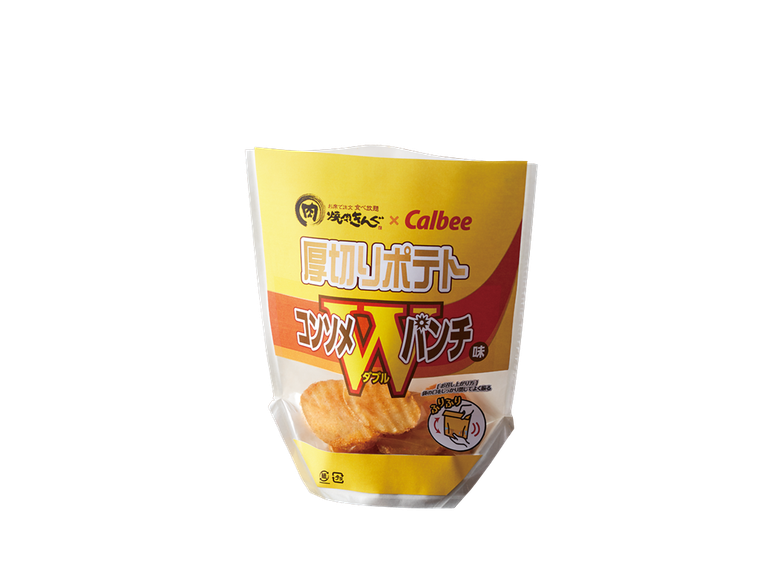 Calbee しゃかしゃか厚切りポテトコンソメWパンチ味
