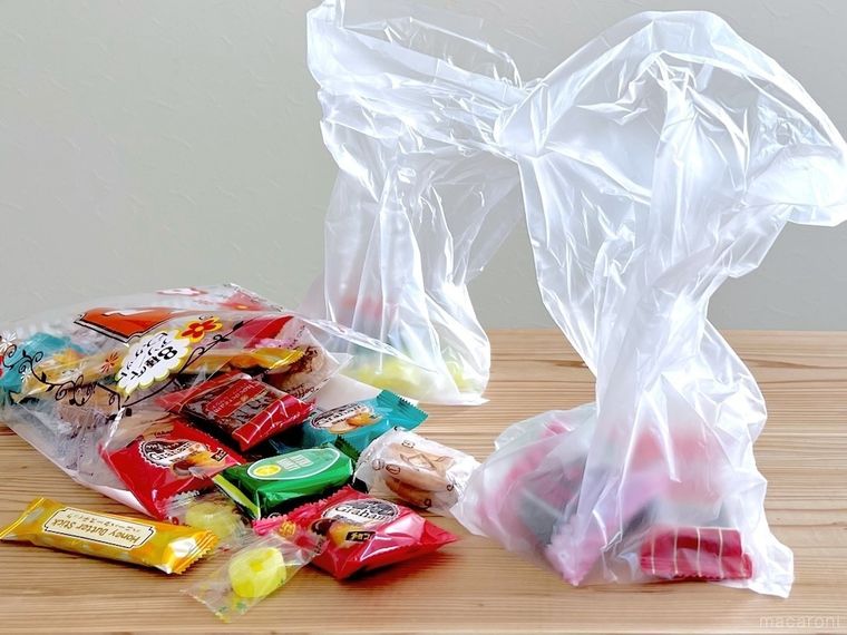 お菓子を小分けにした様子