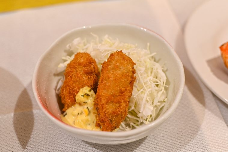 カキフライのアップ