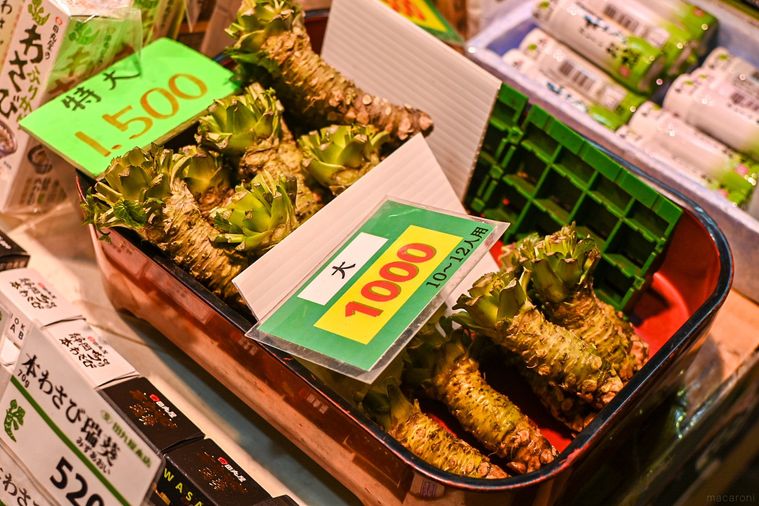 わさびのアップ