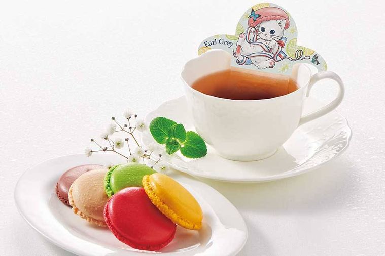 サロン ド テ オーガニック アールグレイとニャカロンラスクのイメージ