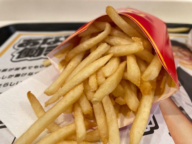 マクドナルドで注文したマックフライポテト