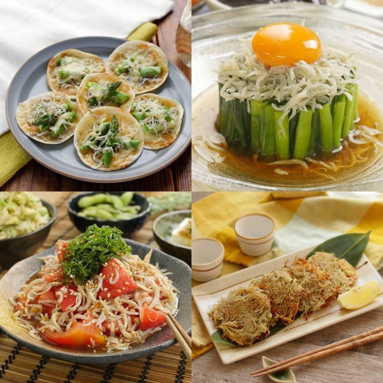 しらすおつまみのコラージュ画像