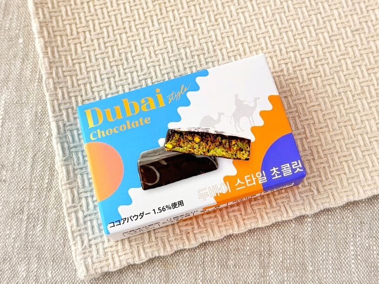 ドバイスタイルチョコのパッケージ