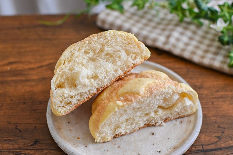 メロンパンの断面