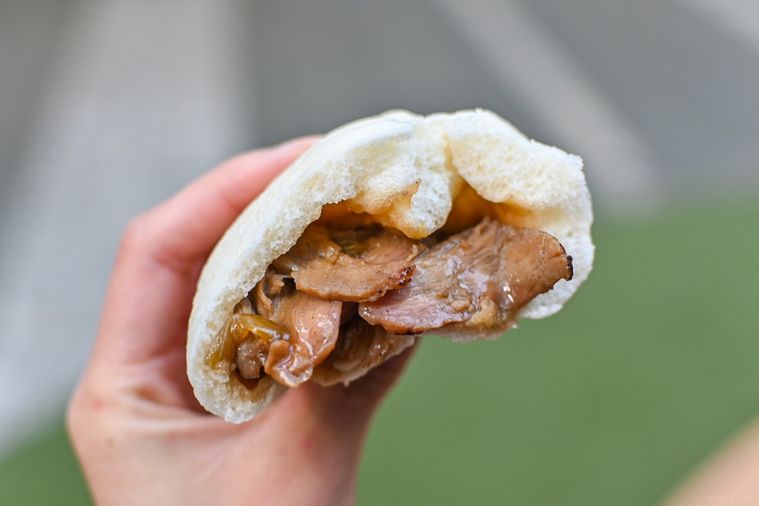 中華まんの断面