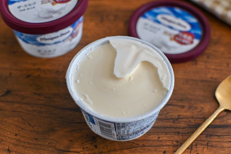 アイスの中身のアップ