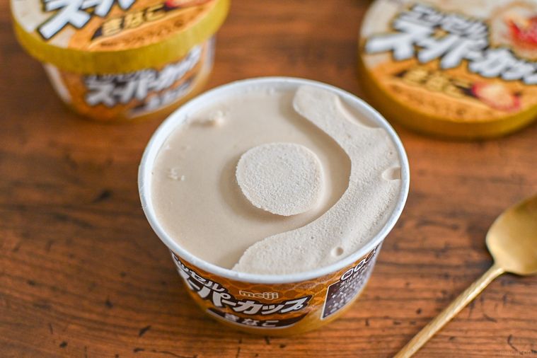 アイスの中身のアップ